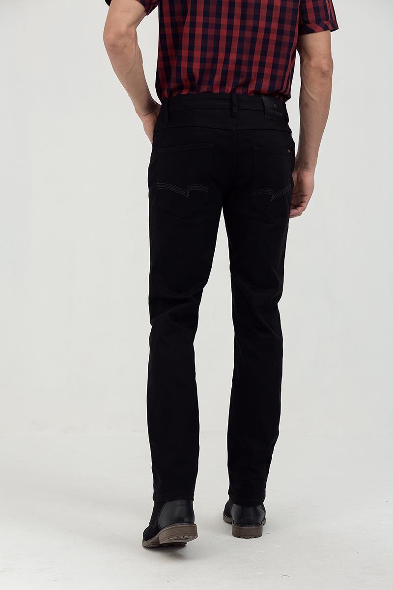 Quần jeans nam form ôm JN21FH51-SL - BLACK