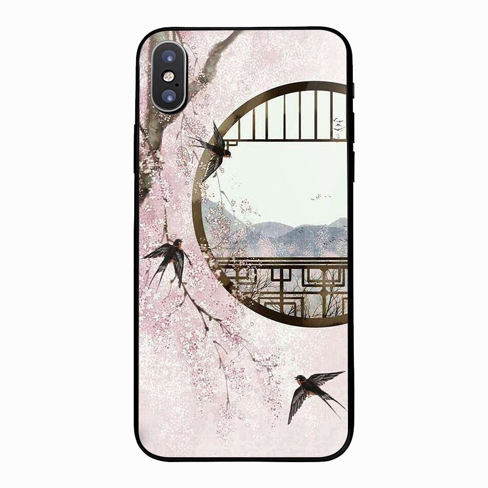 Ốp điện thoại kính cường lực cho máy iPhone X - Én về MS ABWTU004