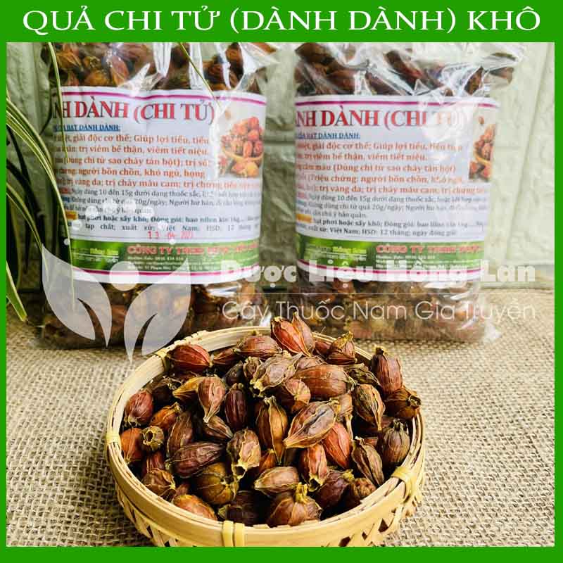 Quả dành dành/ chi tử khô sạch đóng gói 500gram
