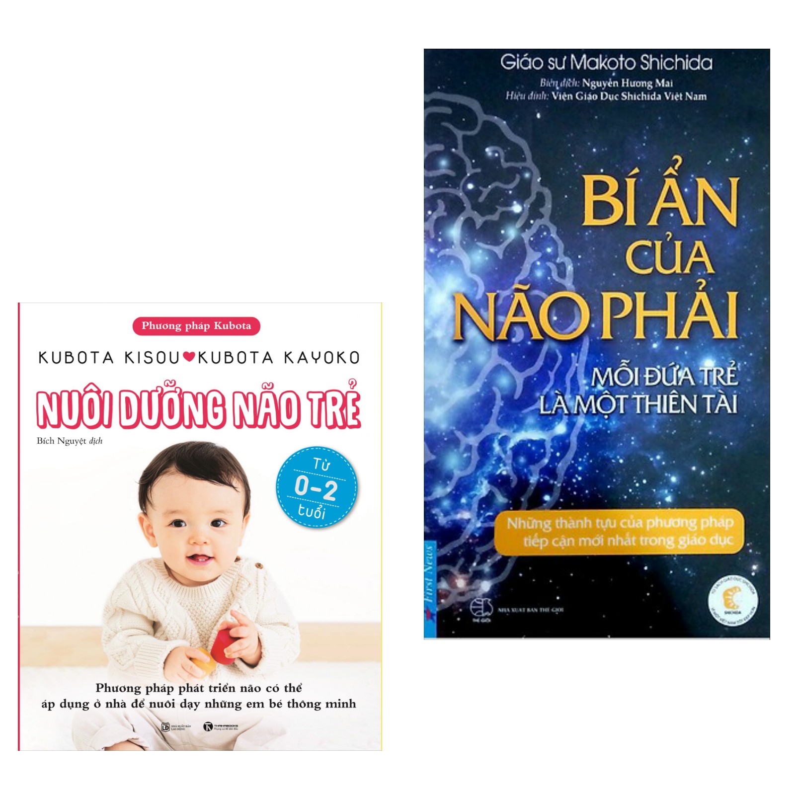 Combo Sách Tư Duy Cho Trẻ và Bố Mẹ Hay:  Nuôi Dưỡng Não Trẻ+  Bí Ẩn Của Não Phải  ( Tặng Kèm Bookmark Green Life )