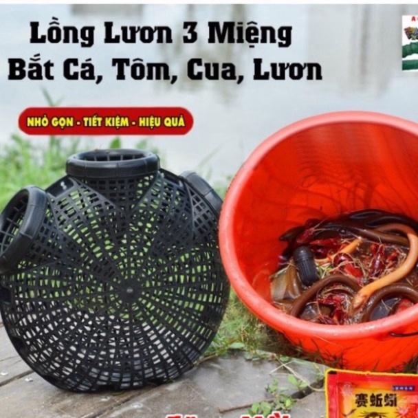 Rọ Bắt Lươn Cá 3 Cửa - Lồng Bẫy Bắt Lươn, Tôm Cua Cá 3 Cửa Dễ Vào Mà Khó Ra