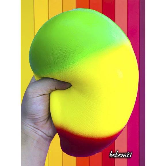 SQUISHY NỬA QUẢ XOÀI 3 MÀU KHỔNG LỒ-SQUISHY NỬA QUẢ THANH LONG KHỔNG LỒ