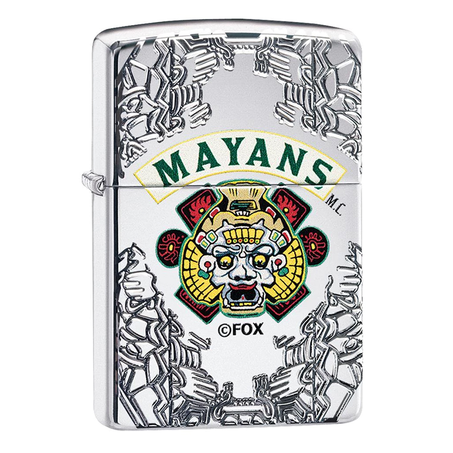 Bật Lửa Zippo 49032 – Zippo Armor Mayans M.C. High Polish Chrome