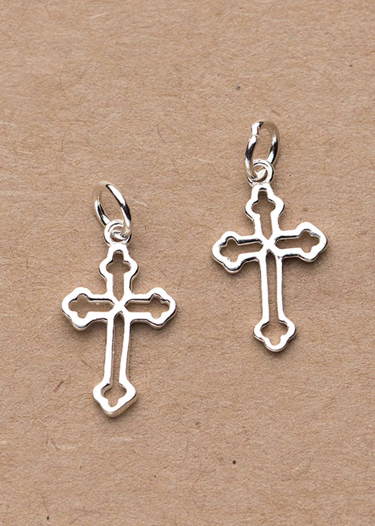Combo 3 cái charm bạc thánh giá mặt treo - Ngọc Quý Gemstones