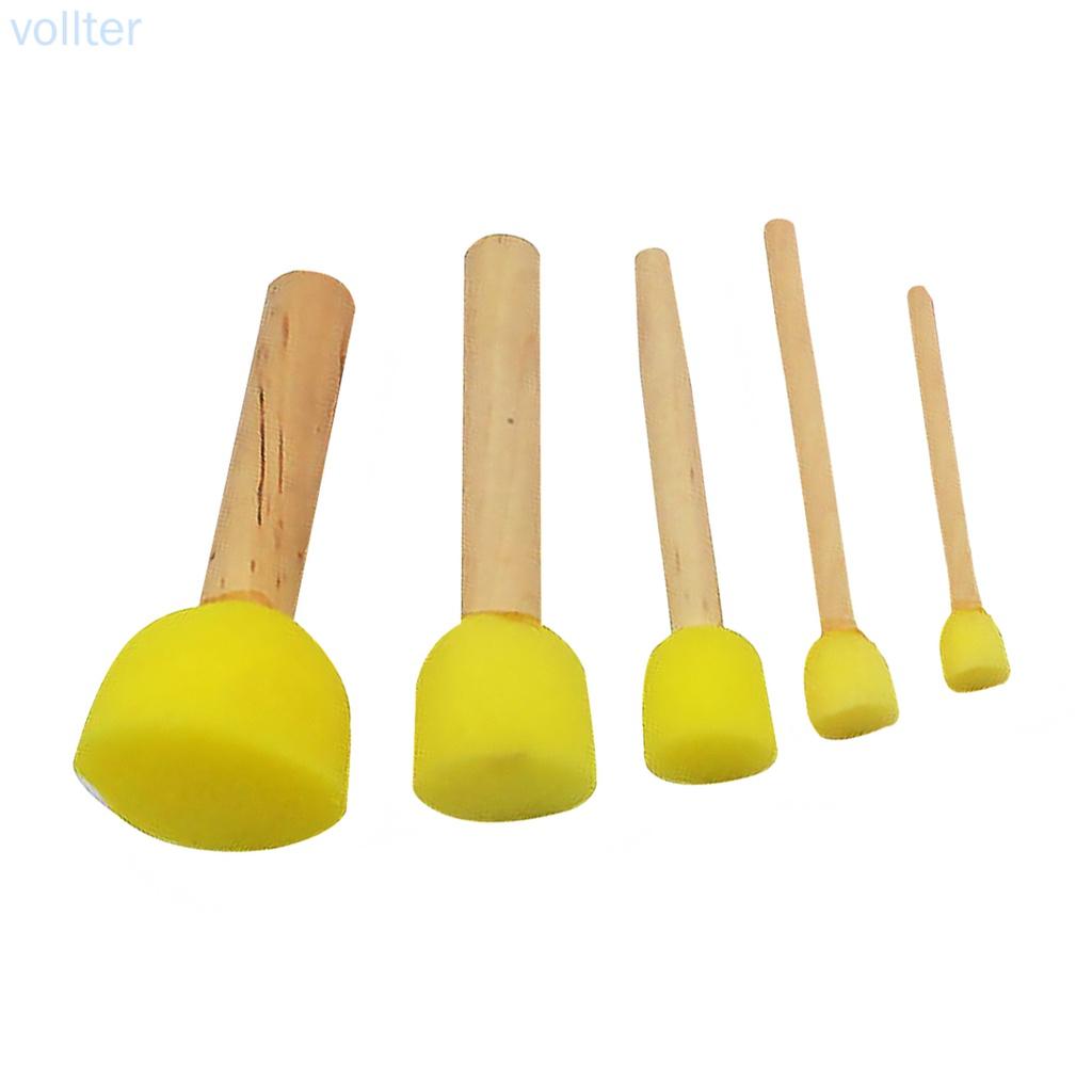 Set 5 cọ xốp vẽ màu nước cho bé