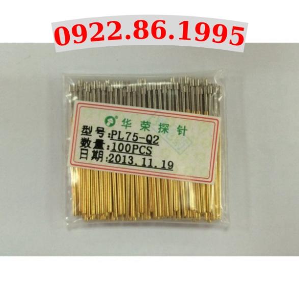 GiáTốt Đầu Dò Huarong 1.3 Thử Nghiệm Đầu Dò Kim Lò Xo DẫN Điện PAL75-Q2 Lớn Bốn Hàm Mạ Niken PL75-Q2 new