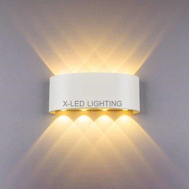 Đèn hắt tường 2 đầu - 8 tia led