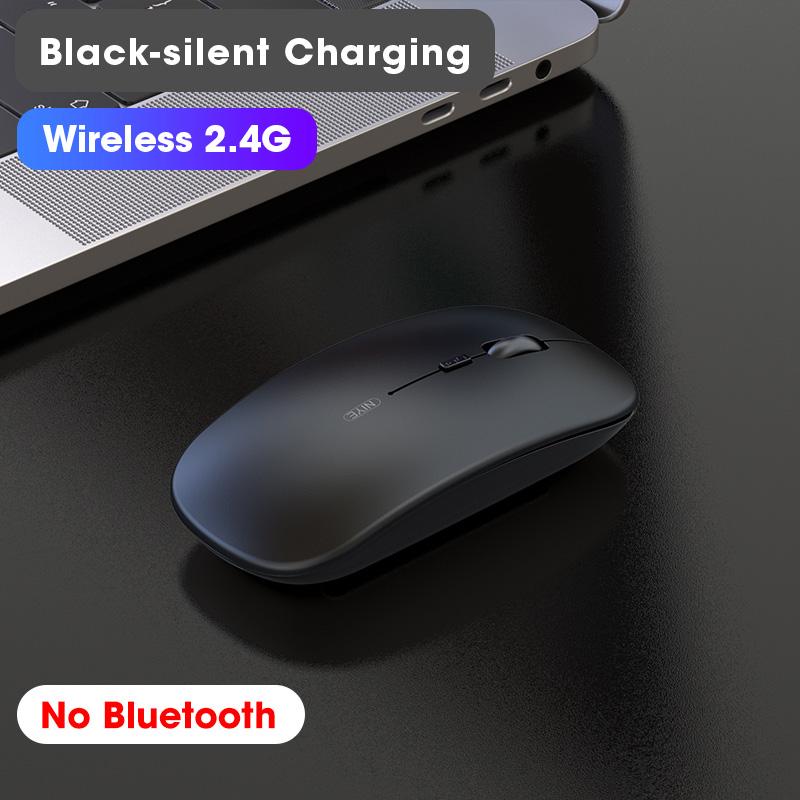 Niye Chuột Không Dây Máy Tính Bluetooth Im Lặng PC Mause Sạc Ergonomic Mouse 2.4Ghz USB Chuột Quang Cho Laptop