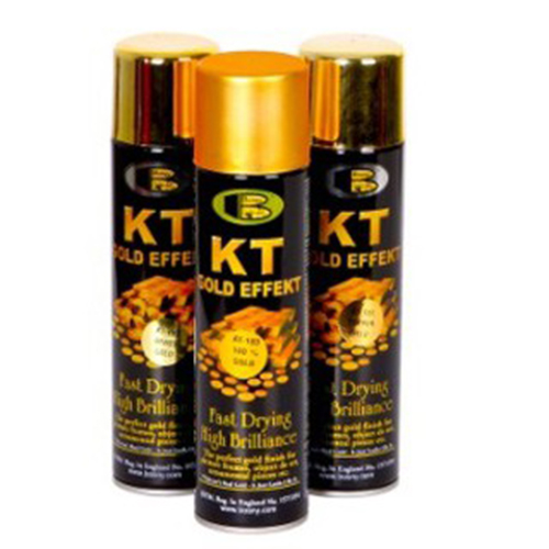 Sơn xịt mạ màu vàng GOLD KT183 Bosny - Nhập khẩu Thái Lan