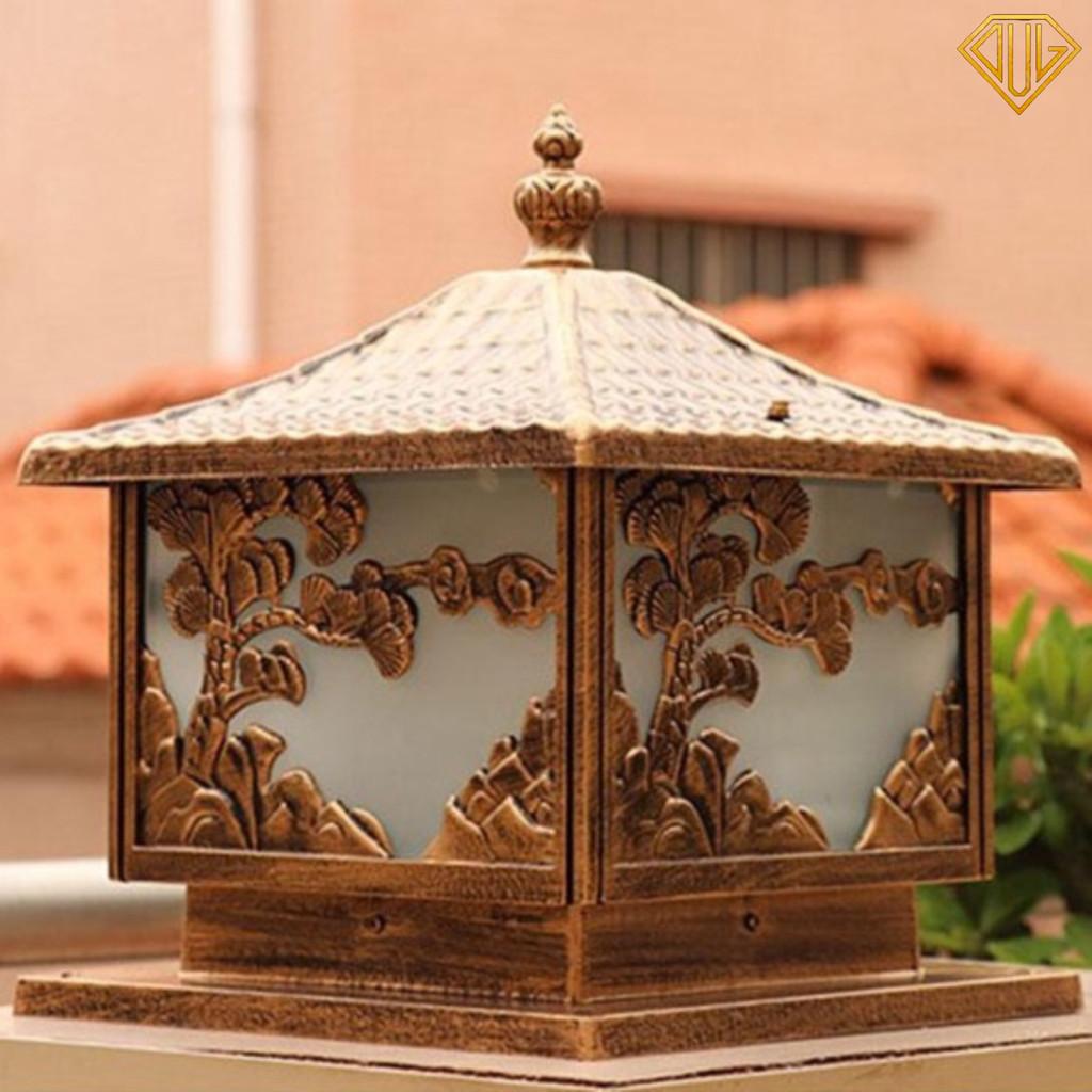 Đèn Trụ Cổng Hợp Kim Nhôm Sơn Tĩnh Điện, Đèn Trang Trí Ngoài Trời, Sân Vườn Cao Cấp DVLL - Mẫu 2