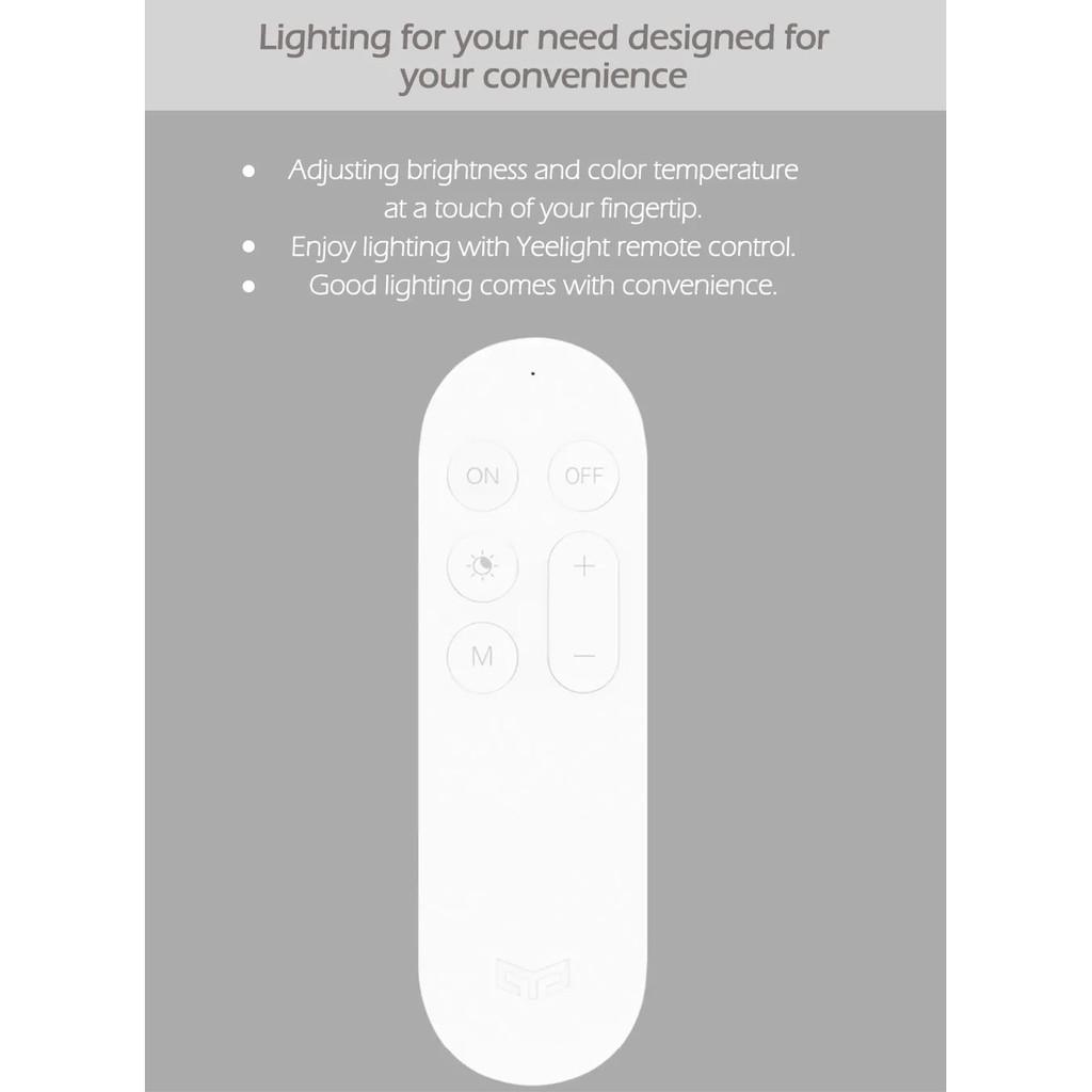 BLUETOOTH REMOTE ĐIỀU KHIỂN ĐÈN TỪ XA DÀNH CHO ĐÈN TRẦN THÔNG MINH YEELIGHT - HÀNG CHÍNH HÃNG