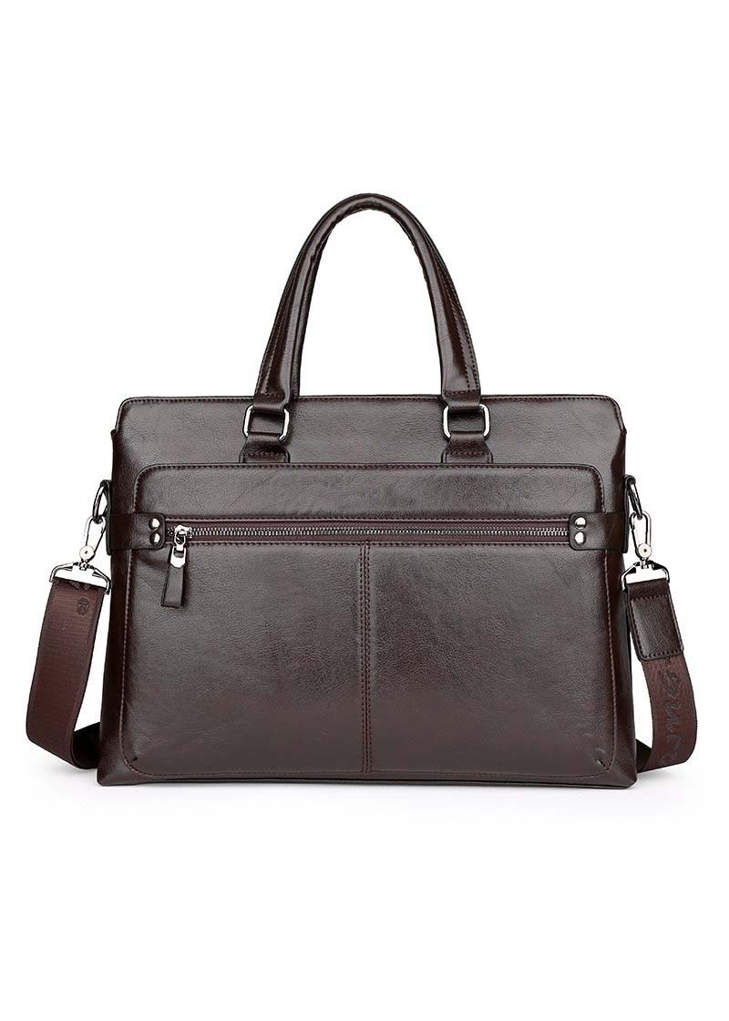 Túi xách cặp da bò đựng laptop công sở T01 40x29x7cm