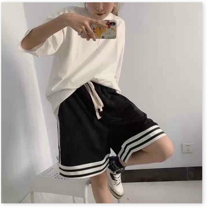 QUẦN SHORT NỮ KẺ SỌC CÁ TÍNH CHẤT THUN CO GIẢN 4 CHIỀU THOÁNG MÁT LANA FASHION