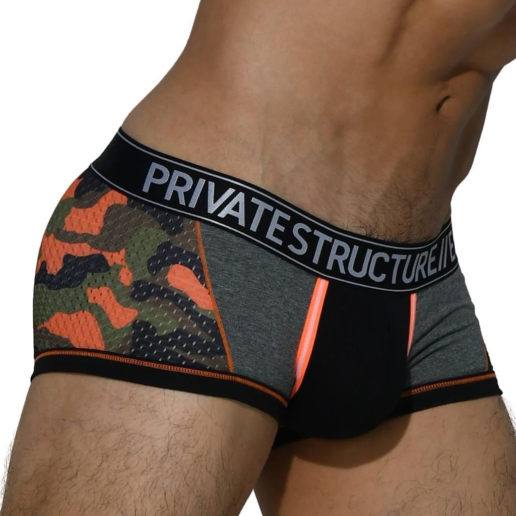 Quần lót nam cao cấp Private Structure họa tiết lính rằn ri Men's Underwear Military Trunk SMUY4021