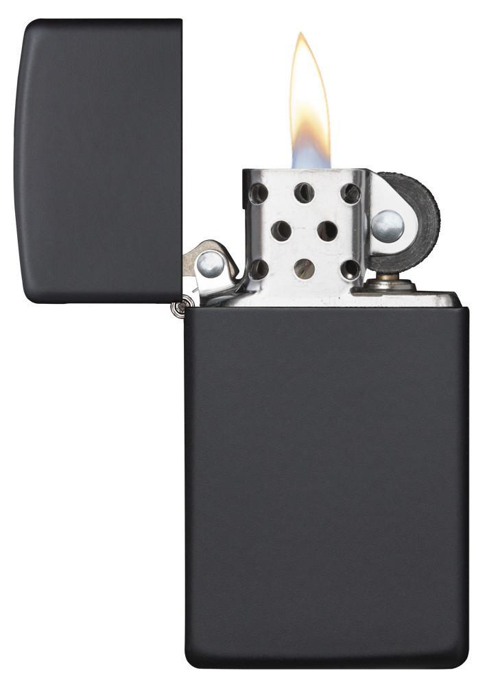 Bật Lửa Zippo Black Matte Slim 1618