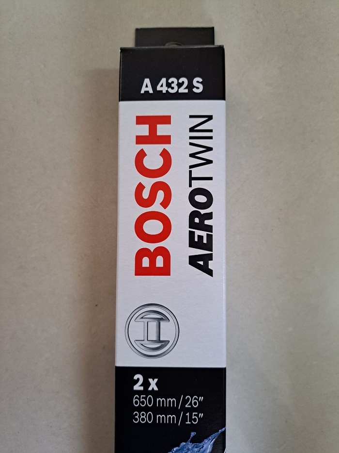 Gạt Mưa BOSCH AeroTwin Set A432S Kích thước 26 inch /65cm – 15inch /38cm Dành cho Chevrolet Trax , Ford Fiesta (10