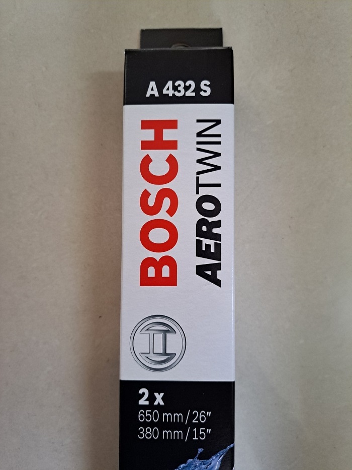 Gạt Mưa BOSCH AeroTwin Set A432S Kích thước 26 inch /65cm – 15inch /38cm Dành cho Chevrolet Trax (17-),...