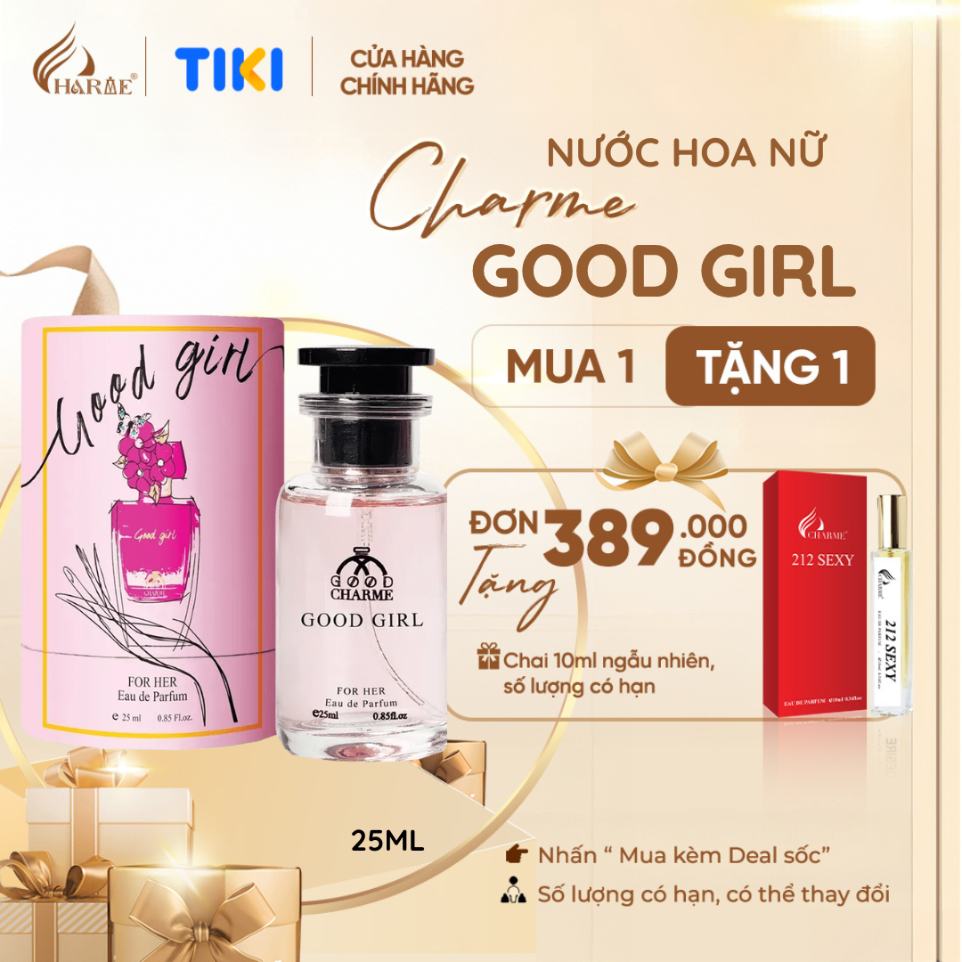 Nước Hoa Nữ Cao Cấp GOOD CHARME GOOD GIRL 80ml/25ml Lưu Hương Lâu Gợi Cảm, Lôi Cuốn_Nước Hoa Chính Hãng