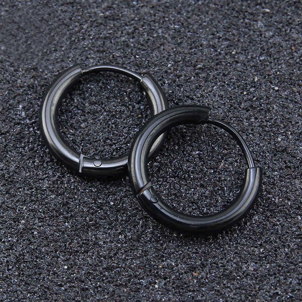 Khuyên Tai Nam Nữ Xỏ Lỗ GIÁ 1 CHIẾC, Khuyên Mũi Bông Tai Khuyên Môi Camcam Không Cần Xỏ Nam Nữ Unisex Tròn Circle Basic