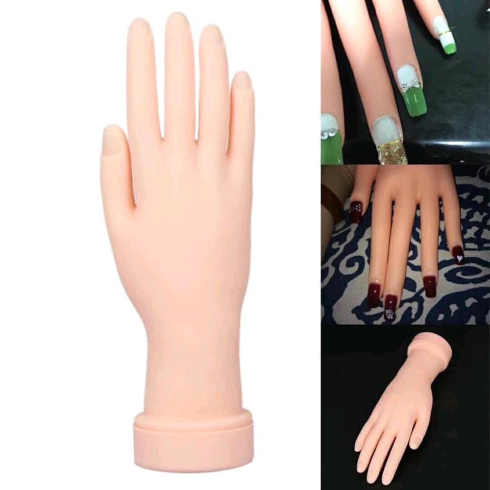 Bàn tay giả tập làm Nail