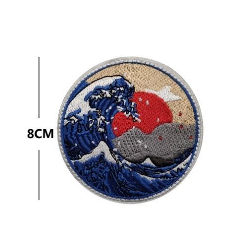 Patch_velcro mặt trời mọc dán quần áo_ba lô túi xách