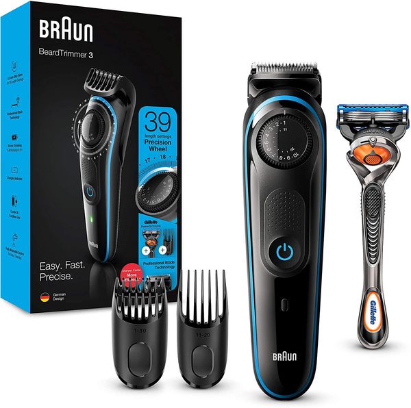Bộ tông đơ cắt tóc, cạo râu đa năng Braun BT3240