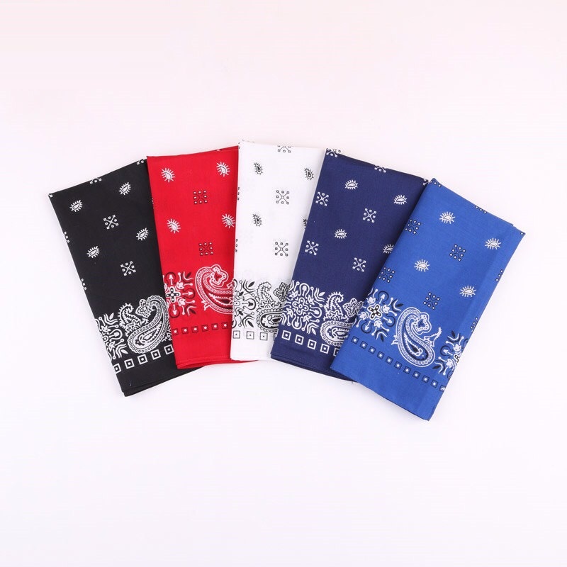 Khăn bandana cotton hiphop nam nữ size 55*55cm