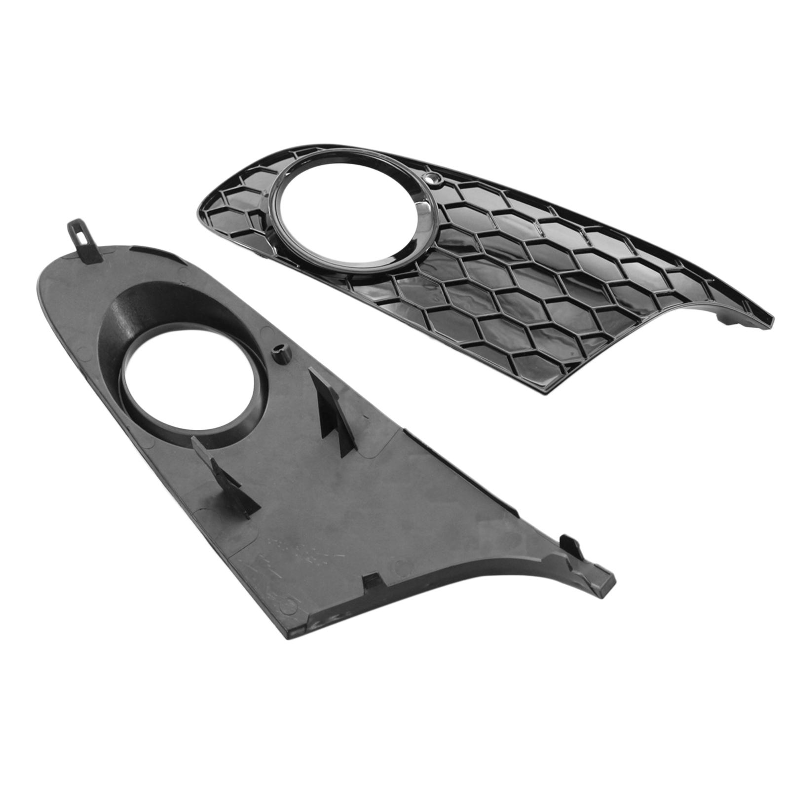 Front Bumper Grille Mesh Grill Fog Light Cover Replacement for VW Golf 6 MK6 Non-GTI 2009-13