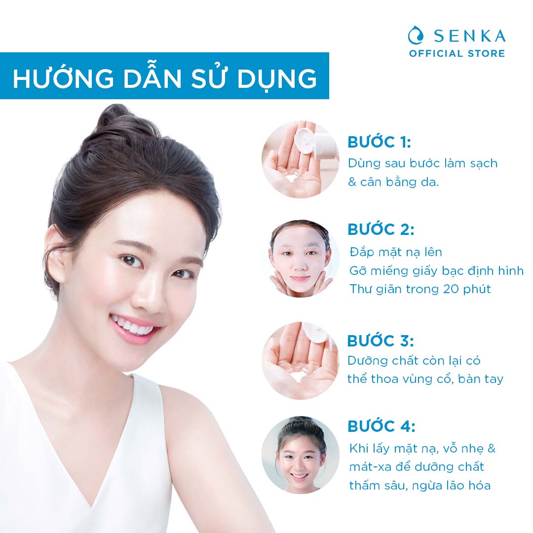 Mặt Nạ Senka Perfect Aqua Bouncy Mask Bouncy Moist 23g