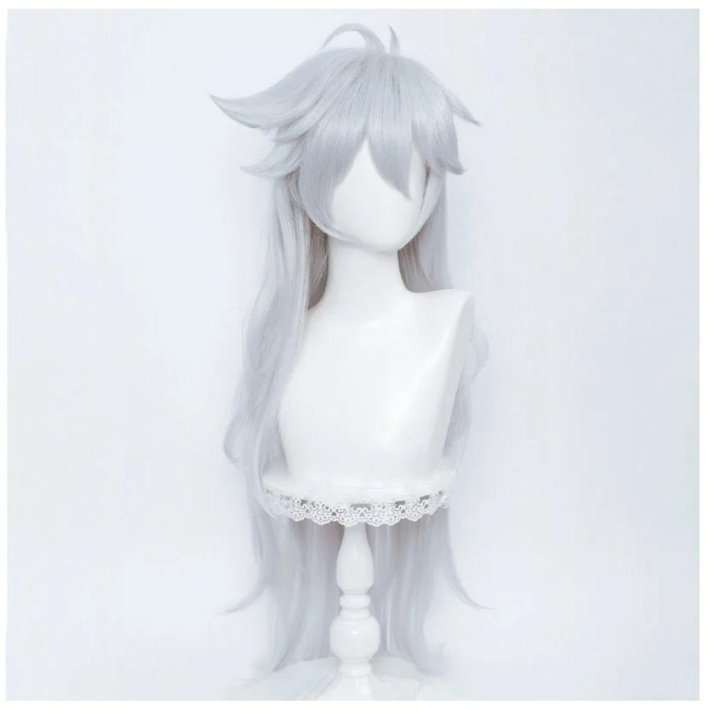 Wig/Tóc giả cosplay Razor - Genshin Impact màu xám bạc