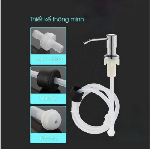 Bộ Đầu Vòi Dây Bơm Hút Dầu Rửa Chén Siêu Tiện Lợi Có Vòi Dẫn Ống Silicon