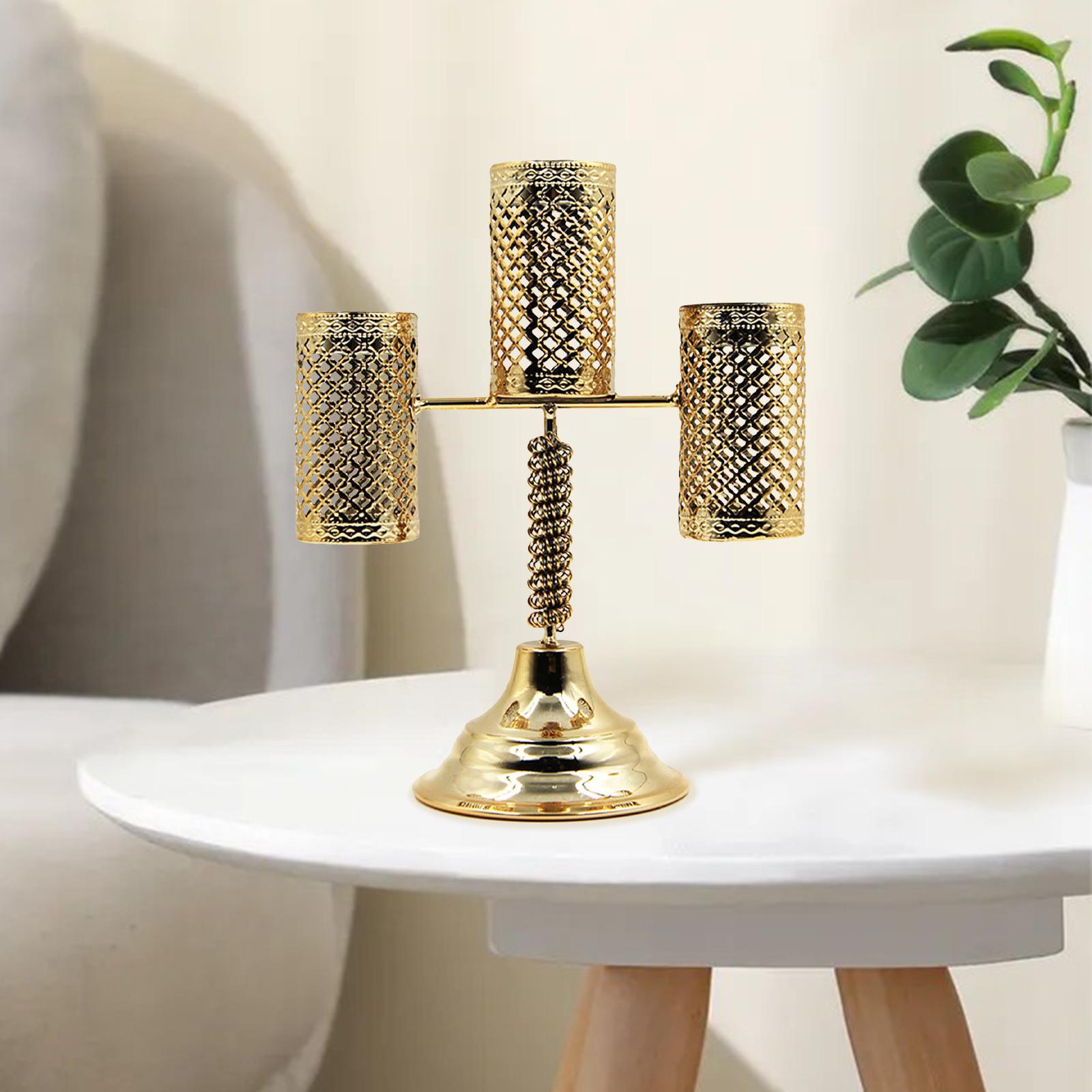 Candlestick for Taper Candles Metal Pillar Candle Holder for Dining Room Decoration