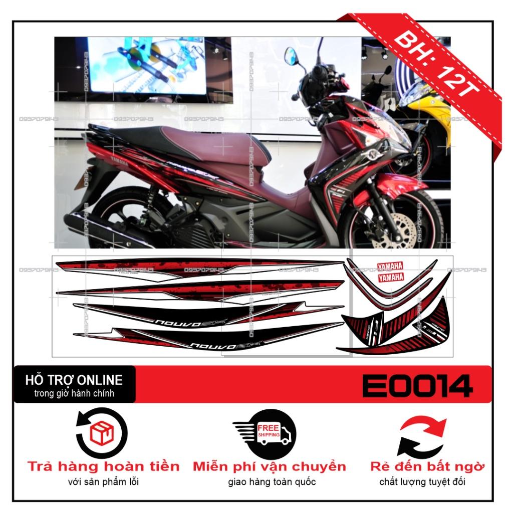 TEM RỜI NOUVO SX ZIN ĐỎ ĐEN - BI DECAL