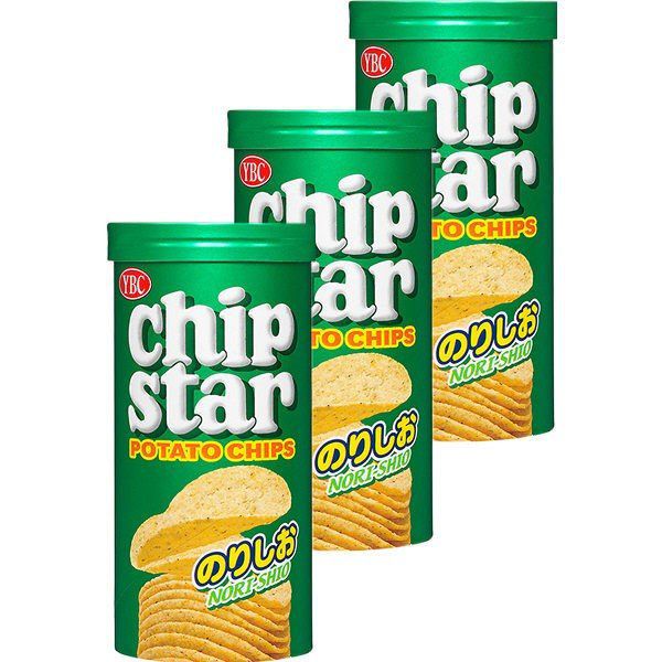 Bánh snack khoai tây Chip Star YBC vị Rong biển 50gr (Lốc 8 hộp)