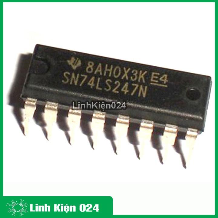 74LS247 BCD to 7-Segment Decoder - Driver DIP16