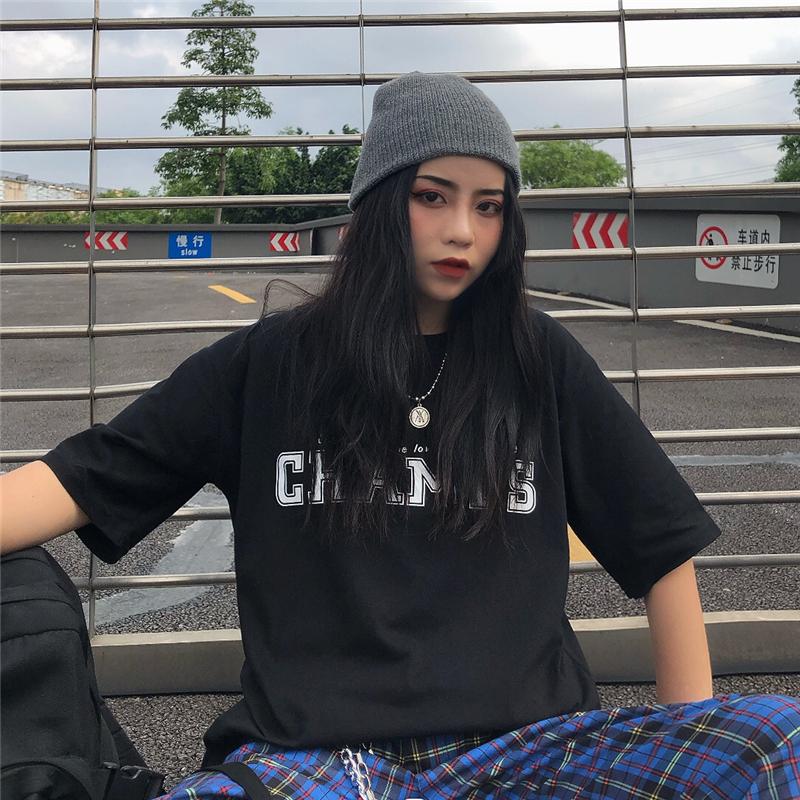 Áo phông nam nữ unisex tay lỡ CHAMP ,oversize tay lỡ phong cách siêu chất áo thun form rộng oversize phong cách Hàn Quốc