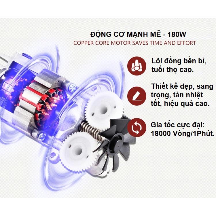 Máy đánh trứng cầm tay mini tự động, động cơ lõi đồng với 7 chế độ dễ dàng điều chỉnh theo nhu cầu sử dụng