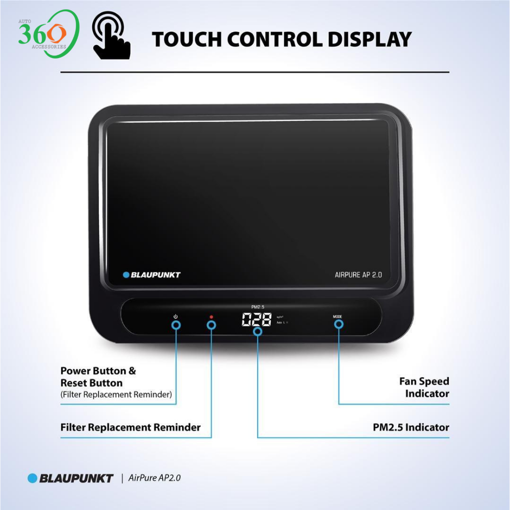 Máy Lọc Không Khí Ô Tô Cao Cấp Blaupunkt Airpure AP2.0 Lọc Không Khí Sạch Đến 99%