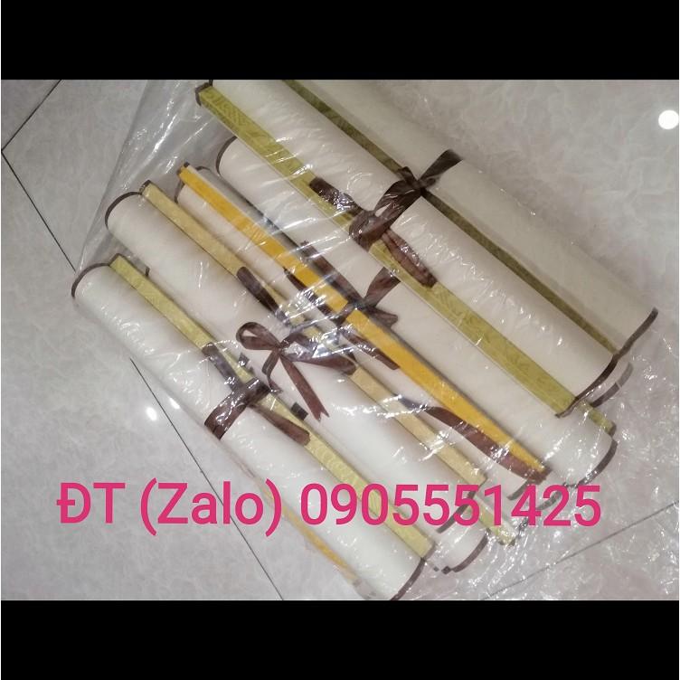 Bộ 5 tấm biểu lụa thư pháp /Giấy viết thư pháp liễn bồi lụa