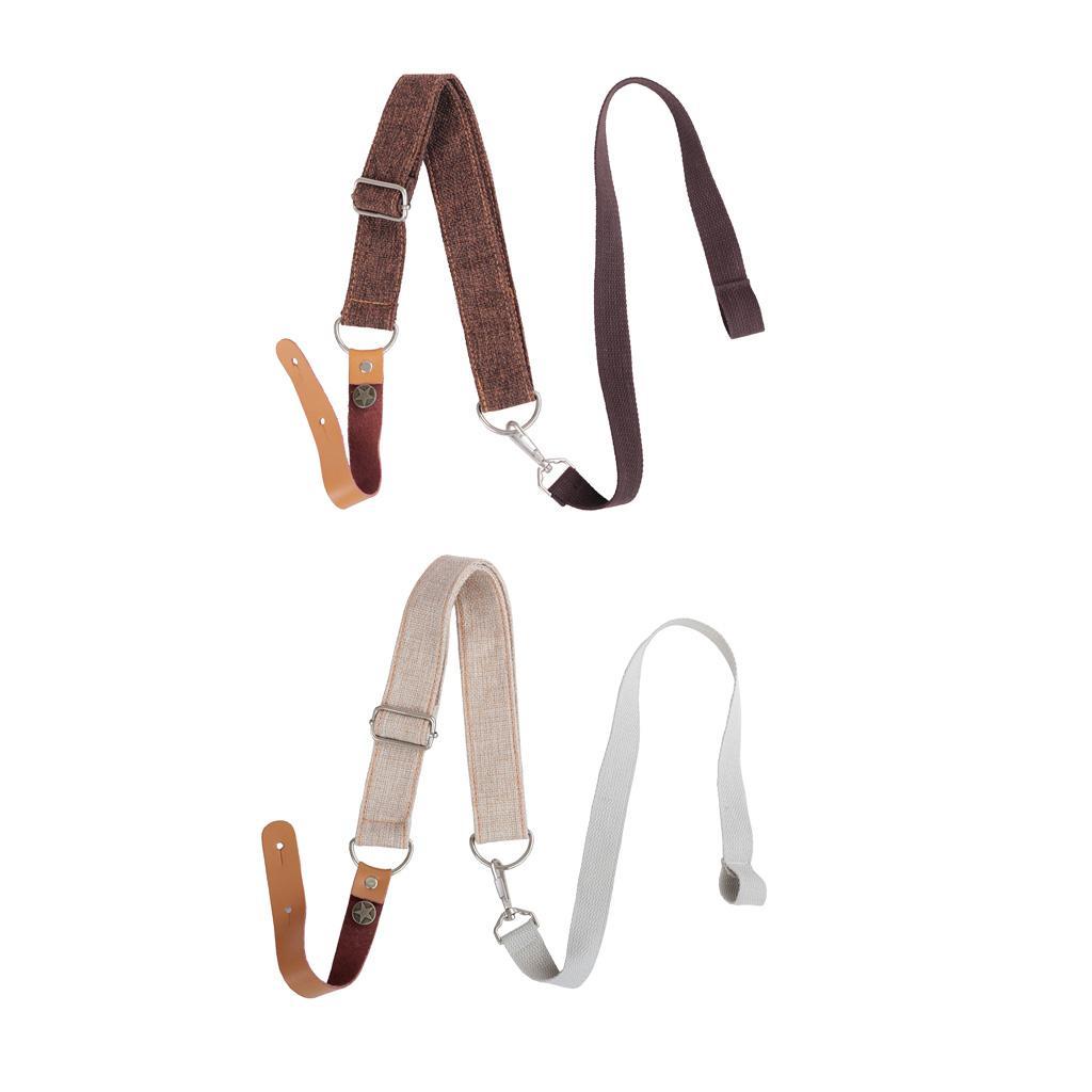 Ukulele Strap 4 String Guitar Shoulder Belt Coffee