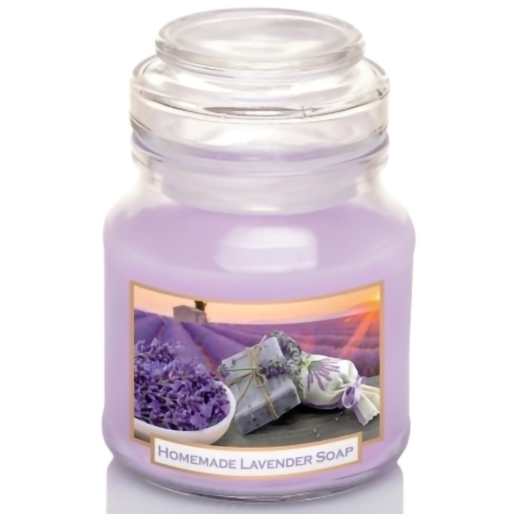 Hũ nến thơm tinh dầu Bartek Lavender Fields 130g QT06656 - cánh đồng oải hương (giao mẫu ngẫu nhiên)