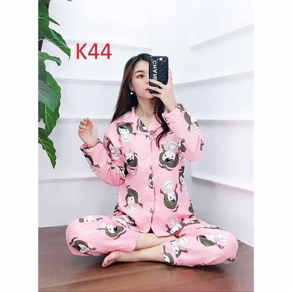 Bộ Pizama Tay Dài màu kute (Pijama kate)