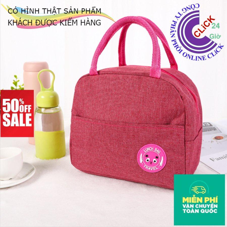 Túi Đựng Hộp Cơm Giữ Nhiệt Chống Thấm Nước Tiện Dụng Lunch Bag, Có Khóa Kéo - Hàng Cao Cấp