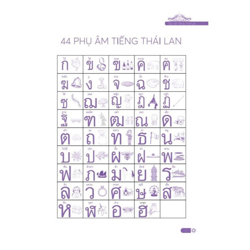 Tự học tiếng Thái Lan Và Tập Viết Tiếng Thái Lan Cho Người Mới Bắt Đầu 2 Cuốn