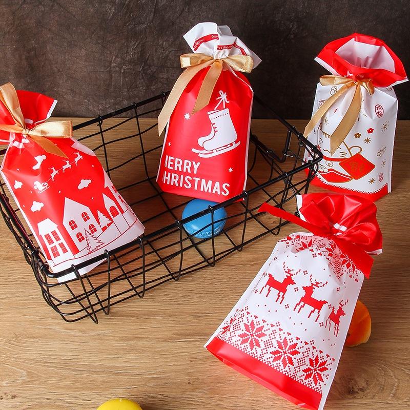 Túi Đựng Bánh Quy Snack Bánh Dứa Giáng Sinh Noel Set 50 Túi