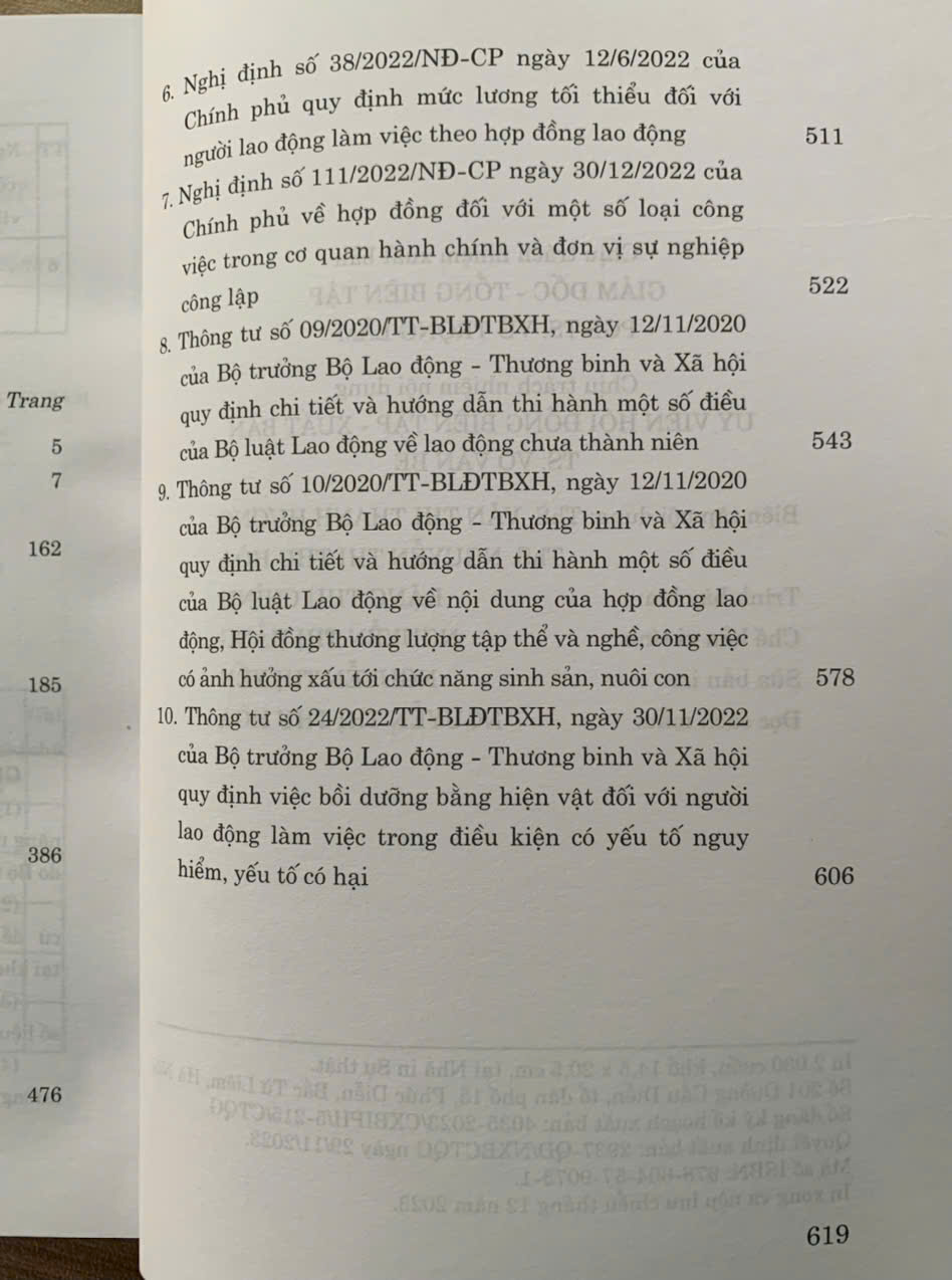 Sách Bộ Luật Lao Động Năm 2019 Và Văn Bản Hướng Dẫn Thi Hành - NXB Chính Trị Quốc Gia Sự Thật