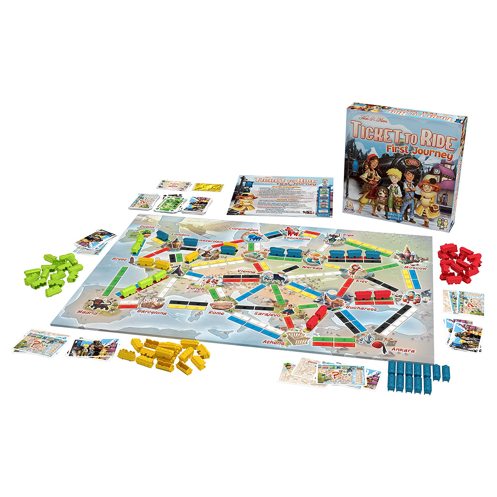 Bộ Board Game Ticket To Ride Phiên Bản First Journey Europe Edition