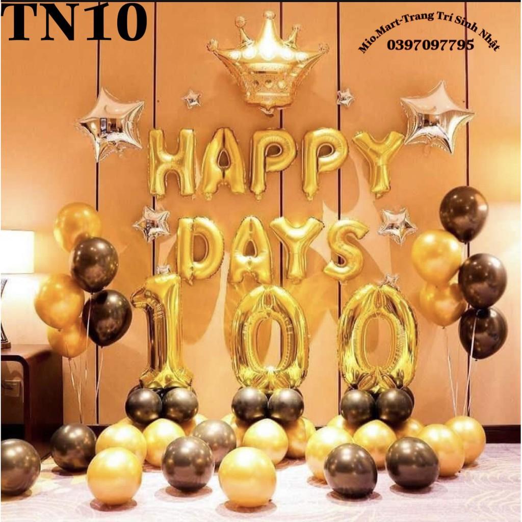 Bóng Số 1-9 Trang Trí Sinh Nhật 2 Màu Trắng,Gold BB41