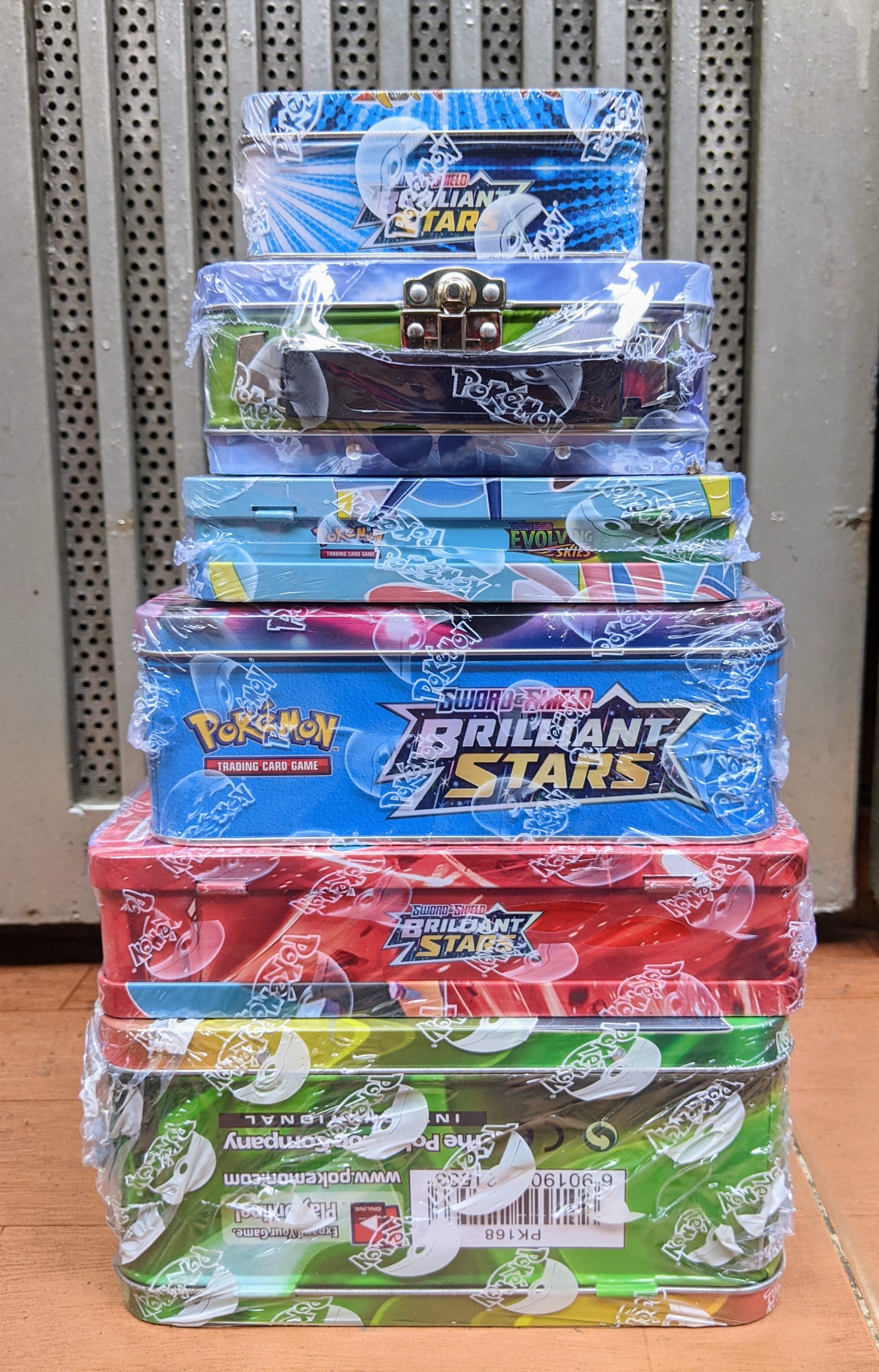 [SIZE 3] Thẻ Bài Pokemon Hộp Sắt Nắp Rời Hàng Siêu Chuẩn Đẹp - Loại Đẹp 80 Thẻ Bài Và 3 Túi Thẻ Vip