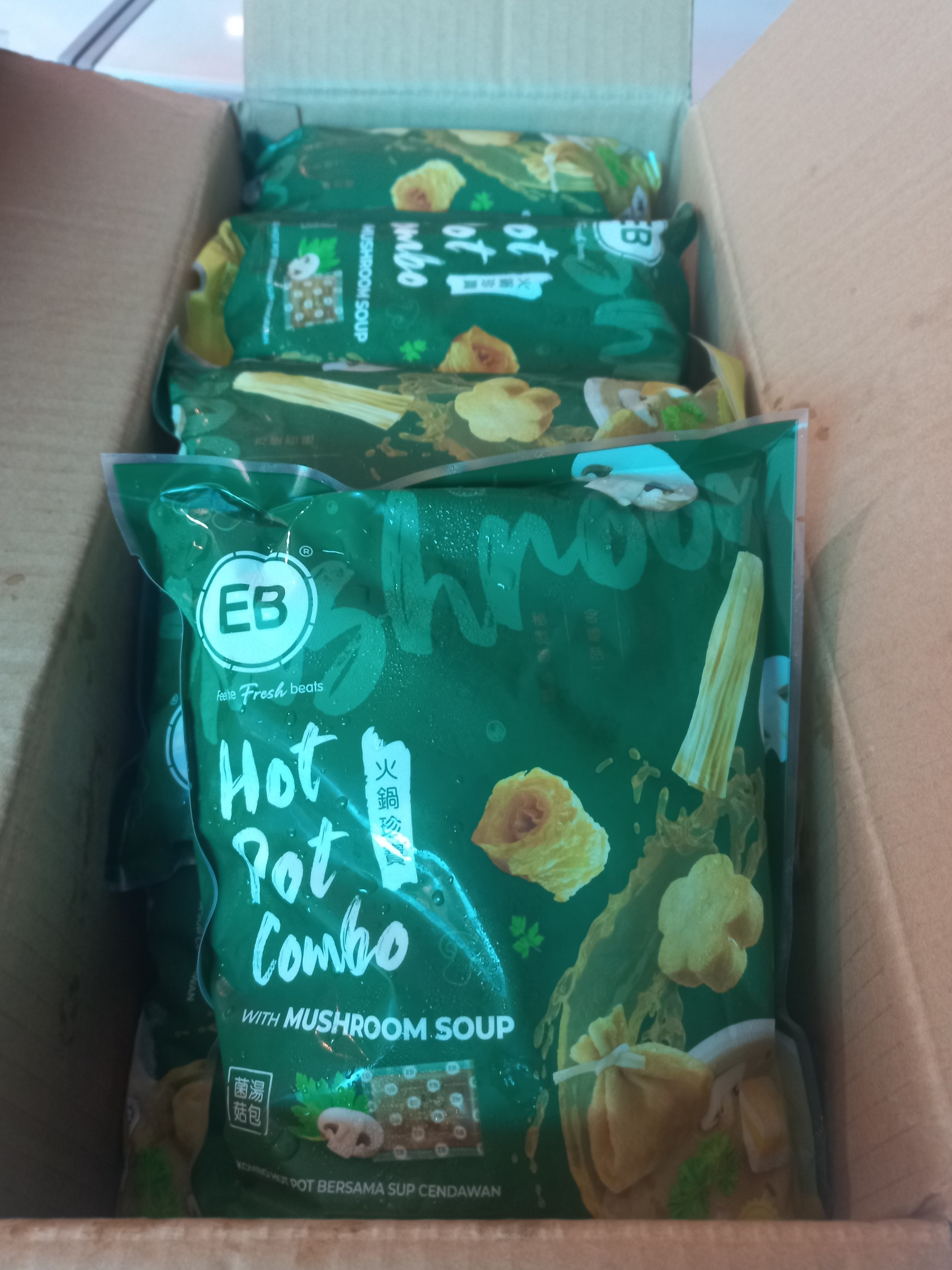 COMBO LẨU 5 TRONG 1 KÈM SÚP NẤM 600G EB MALAYSIA